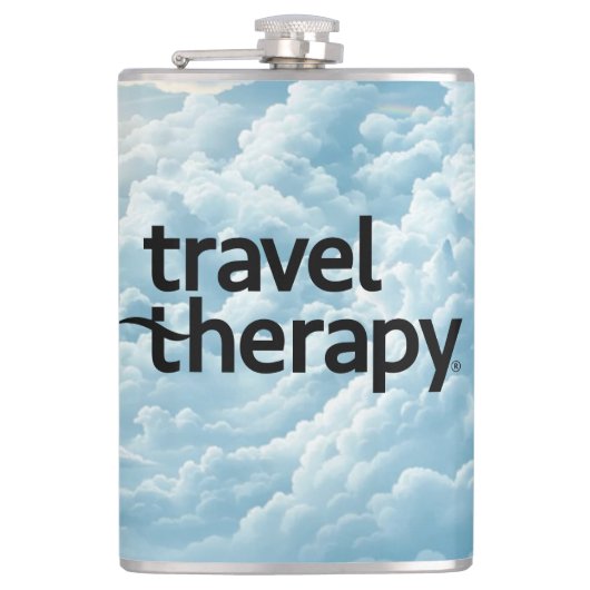 Reise-Therapie-Flasche | Reiseflasche Flachmann (Vorderseite)