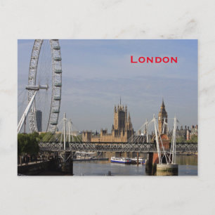 Reise-Tourismus im alten London Postkarte