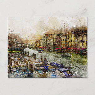 Reise Tourismus Italien Venedig Retro Vintage Postkarte