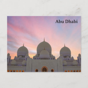 Reise-Tourismus-Werbung für Abu Dhabi im Vintage-S Postkarte