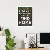 Reise überall Poster (Heimbüro)