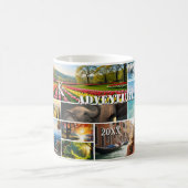 Reise- und Abenteuer-Urlaubsfoto-Collage Kaffeetasse (Mittel)