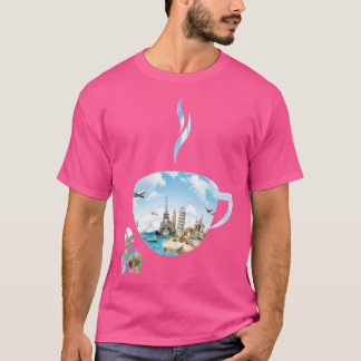 Reise und Kaffee T-Shirt