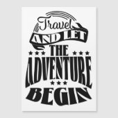 Reise und lass des Abenteuers Begin Magnetkarte (Vorderseite)