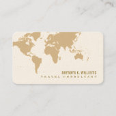 Reise- und Tourismusbezogene Dienstleistungen Visitenkarte (Vorderseite)