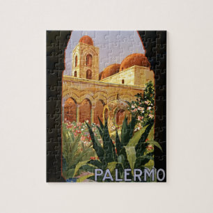 Reise- und Tourismuswerbung Vintage Palermo Italie Puzzle