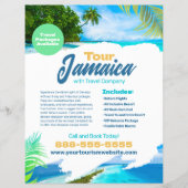 Reise- und Urlaubs-Flugblattvorlage Flyer (Vorne)