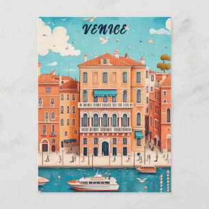 Reise Venedig Italien Postkarte