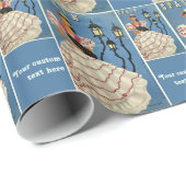 Reise-Verpackungspapier SPANIENS Vintages Geschenkpapier (Rolleneckpunkt)