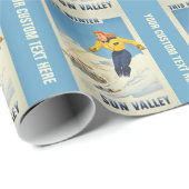 Reise-Verpackungspapier Sun Valley, Idaho Vintages Geschenkpapier (Rolleneckpunkt)