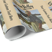 Reise-Verpackungspapier Sun Valley, Idaho Vintages Geschenkpapier (Rolleneckpunkt)