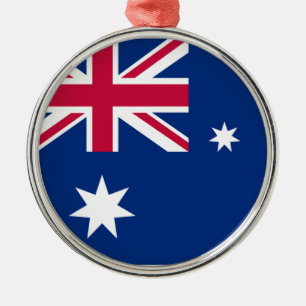 Reise-Verzierung - Australien Silbernes Ornament
