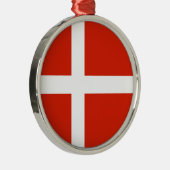 Reise-Verzierung - Dänemark Silbernes Ornament (Rechts)