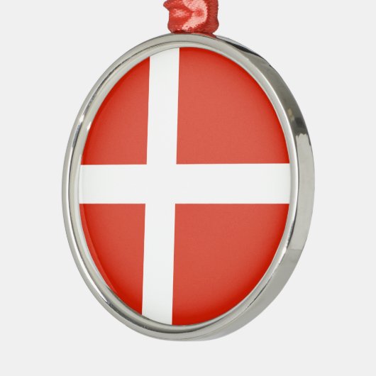 Reise-Verzierung - Dänemark Silbernes Ornament (Links)