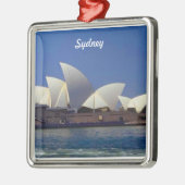 Reise-Verzierung Sydneys Australien Silbernes Ornament (Links)