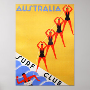 Reise Vintage Australien Poster