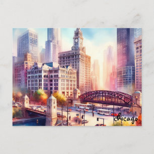 Reise-Vintage-Chicago-Postkarten kaufen Postkarte