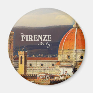 Reise Vintage Florenz Firenze Italien Kirche Duomo Magnet