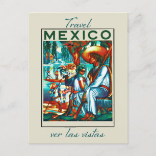 Reise Vintage Mexiko Mexikanischer Tourismus Postkarte