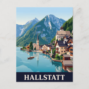 Reise-Vintage-Postkarte HALLSTATT Postkarte