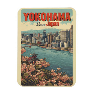 Reise-Vintage Yokohama Stadt Japan Chinatown-Gesch Magnet