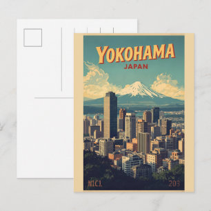 Reise-Vintage Yokohama-Stadt Japan Chinatown-Gesch Postkarte