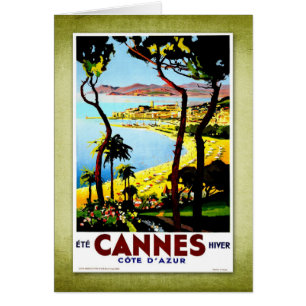 Reise-Vintages Plakat Cannes Frankreich