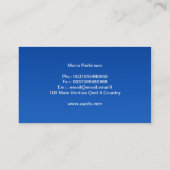 Reise-Visitenkarte Visitenkarte (Rückseite)