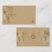 Reise-Visitenkarte Visitenkarte (Vorne/Hinten)