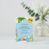 Reise-Visitenkarte Visitenkarte (Stehend Vorderseite)