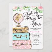 Reise von Frau Bridal Shower Einladung (Vorderseite)