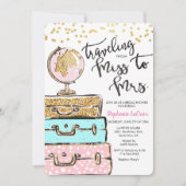 Reise von Frau Bridal Shower Einladung (Vorderseite)