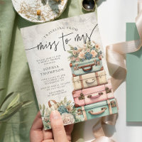 Reise von Frau Vintag Floral Brautparty