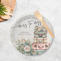 Reise von Frau Vintag Floral Brautparty