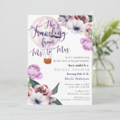 Reise von Frau zu Frau Brautparty Einladung (Stehend Vorderseite)