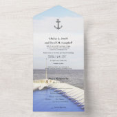 ©Reise von Liebe/Kreuzfahrtschiff/Hochzeit in Urla All In One Einladung (Innen Boden)