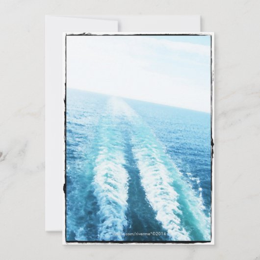 ©Reise von Liebe/Kreuzfahrtschiff/Hochzeit in Urla Einladung (Rückseite)