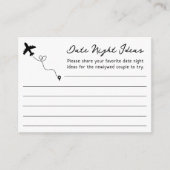 Reise von Miss Date Night Brautparty Begleitkarte (Vorderseite)