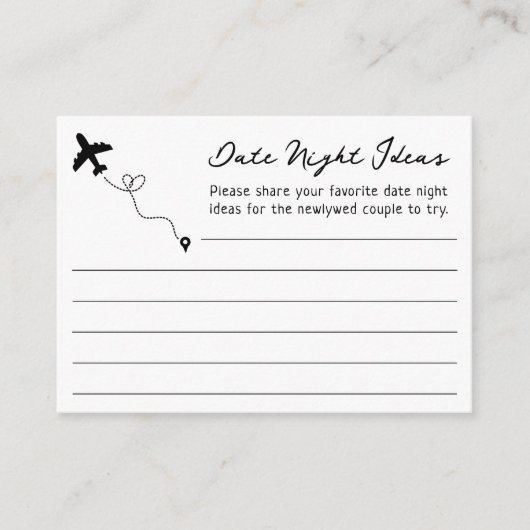 Reise von Miss Date Night Brautparty Begleitkarte (Vorderseite)