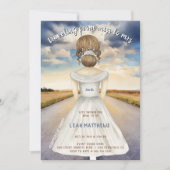 Reise von Miss nach Brautparty Einladung (Vorderseite)