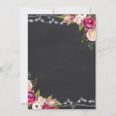 Reise von Miss nach Brautparty Einladung (Rückseite)