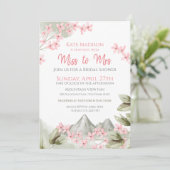 Reise von Miss nach Brautparty Einladung (Stehend Vorderseite)