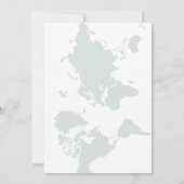 Reise von Miss nach Brautparty Einladung (Rückseite)