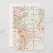 Reise von Miss nach Brautparty Einladung (Rückseite)