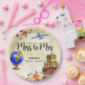 Reise von Miss nach Brautparty Pappteller (Party)