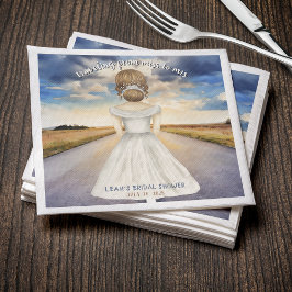 Reise von Miss nach Brautparty Serviette