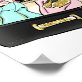 Reise von Miss zu Brautparty Gefallen Poster (Ecke)