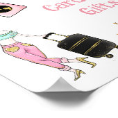 Reise von Miss zu Brautparty Geschenke Poster (Ecke)