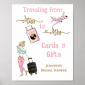 Reise von Miss zu Brautparty Geschenke Poster (Vorne)
