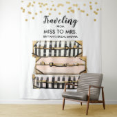 Reise von Miss zu Brautparty Hintergrund Wandteppich (Beispiel)